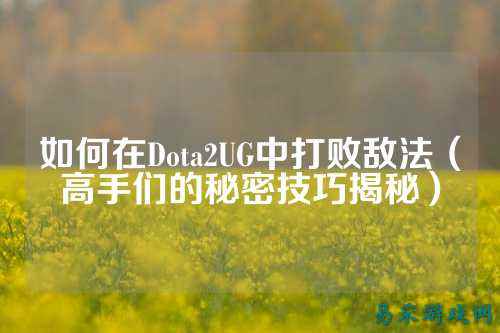 如何在Dota2UG中打败敌法（高手们的秘密技巧揭秘）