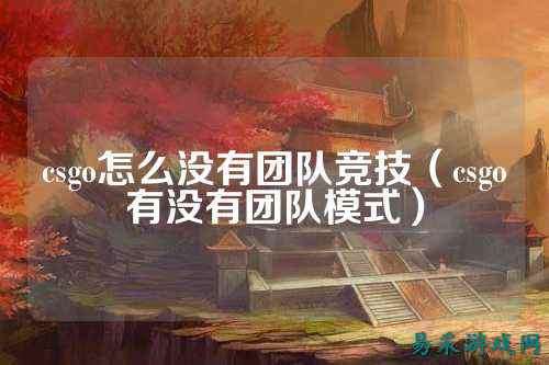 csgo怎么没有团队竞技(csgo有没有团队模式)