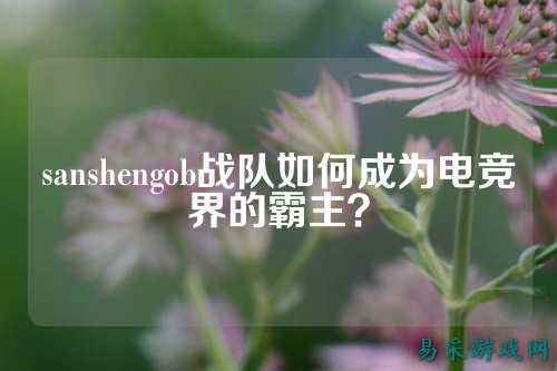 sanshengob战队如何成为电竞界的霸主?