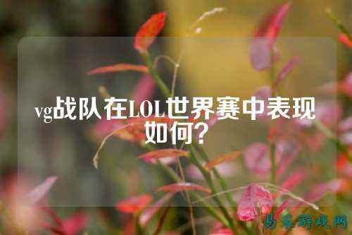 vg战队在LOL世界赛中表现如何?