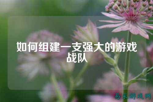 如何组建一支强大的游戏战队