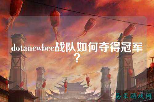 dotanewbee战队如何夺得冠军?
