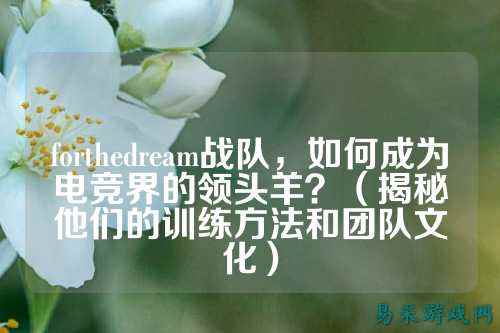 forthedream战队,如何成为电竞界的领头羊?(揭秘他们的训练方法和团队文化)
