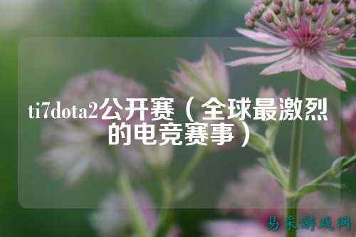 ti7dota2公开赛(全球最激烈的电竞赛事)