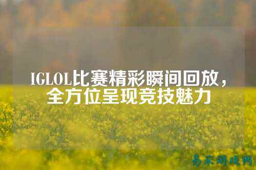 IGLOL比赛精彩瞬间回放,全方位呈现竞技魅力