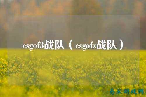 csgof3战队(csgofz战队)