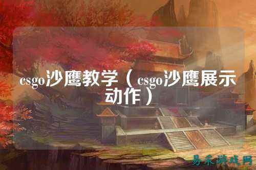 csgo沙鹰教学(csgo沙鹰展示动作)