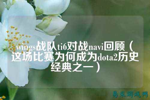 wings战队ti6对战navi回顾(这场比赛为何成为dota2历史经典之一)