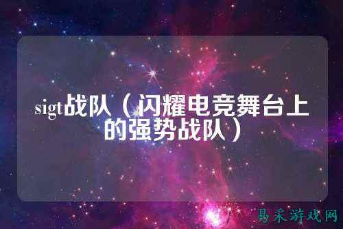 sigt战队（闪耀电竞舞台上的强势战队）