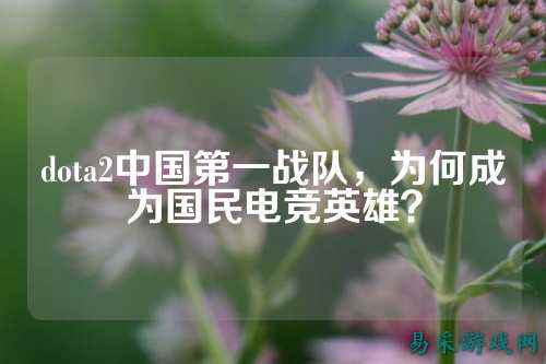 dota2中国第一战队,为何成为国民电竞英雄?
