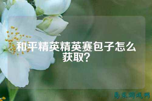 和平精英精英赛包子怎么获取？