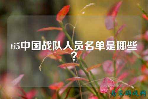 ti5中国战队人员名单是哪些？