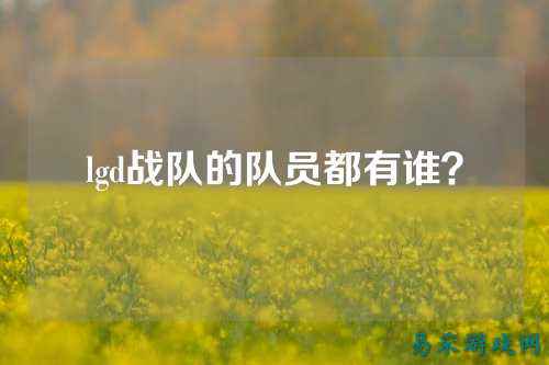lgd战队的队员都有谁？