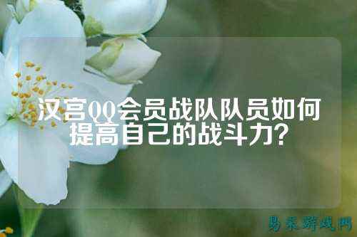 汉宫QQ会员战队队员如何提高自己的战斗力？