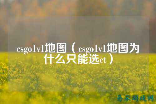 csgo1v1地图(csgo1v1地图为什么只能选ct)