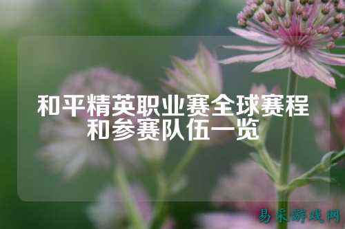 和平精英职业赛全球赛程和参赛队伍一览