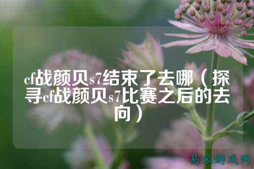 cf战颜贝s7结束了去哪（探寻cf战颜贝s7比赛之后的去向）