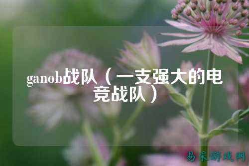 ganob战队（一支强大的电竞战队）