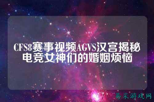 CFS8赛事视频AGVS汉宫揭秘电竞女神们的婚姻烦恼