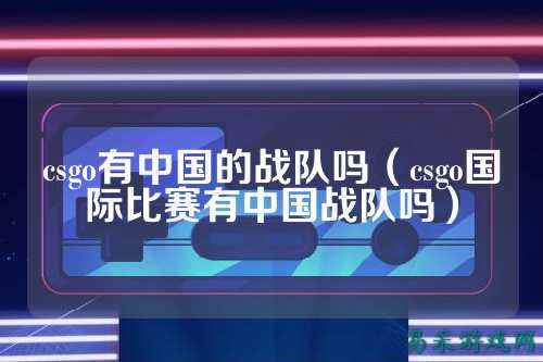 csgo有中国的战队吗（csgo国际比赛有中国战队吗）