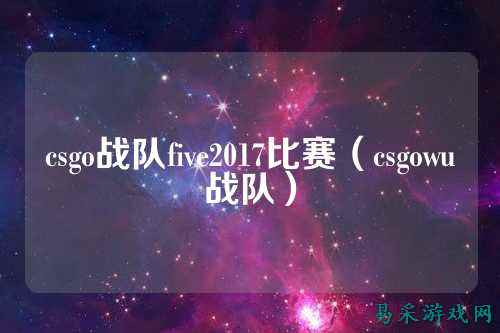 csgo战队five2017比赛(csgowu战队)