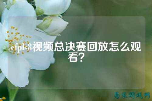 cfpls8视频总决赛回放怎么观看?