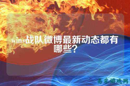 wins战队微博最新动态都有哪些？