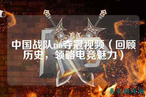 中国战队ti6夺冠视频（回顾历史，领略电竞魅力）