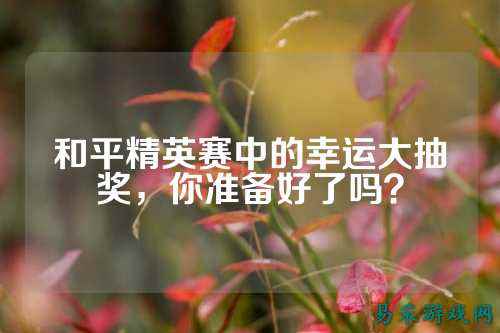 和平精英赛中的幸运大抽奖,你准备好了吗?