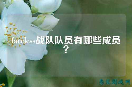 faceless战队队员有哪些成员？