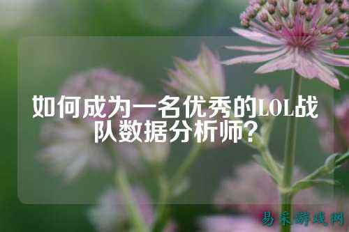 如何成为一名优秀的LOL战队数据分析师？