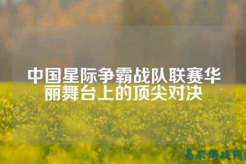 中国星际争霸战队联赛华丽舞台上的顶尖对决