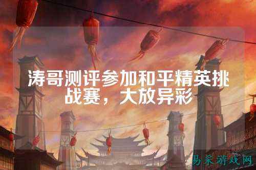 涛哥测评参加和平精英挑战赛,大放异彩