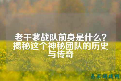 老干爹战队前身是什么？揭秘这个神秘团队的历史与传奇