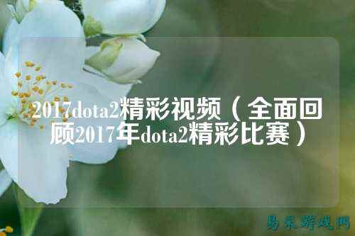 2017dota2精彩视频（全面回顾2017年dota2精彩比赛）