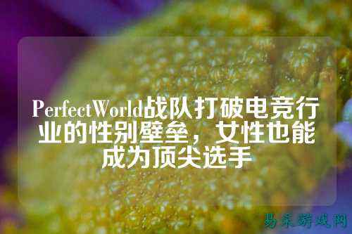 PerfectWorld战队打破电竞行业的性别壁垒，女性也能成为顶尖选手