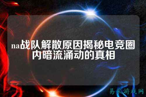 na战队解散原因揭秘电竞圈内暗流涌动的真相