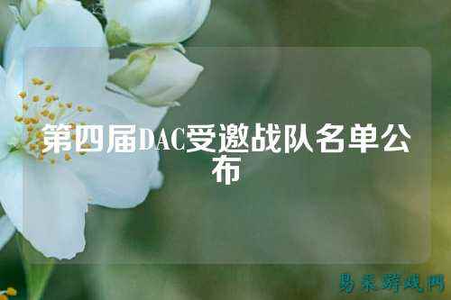 第四届DAC受邀战队名单公布