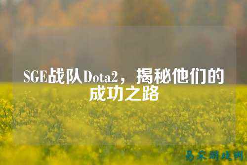SGE战队Dota2，揭秘他们的成功之路