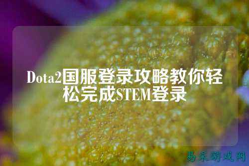 Dota2国服登录攻略教你轻松完成STEM登录