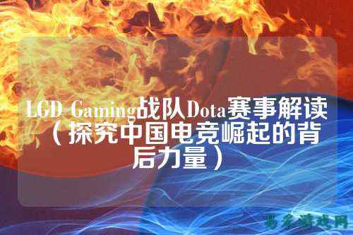LGD Gaming战队Dota赛事解读（探究中国电竞崛起的背后力量）