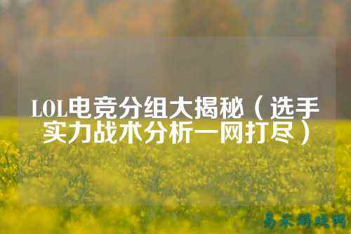 LOL电竞分组大揭秘（选手实力战术分析一网打尽）