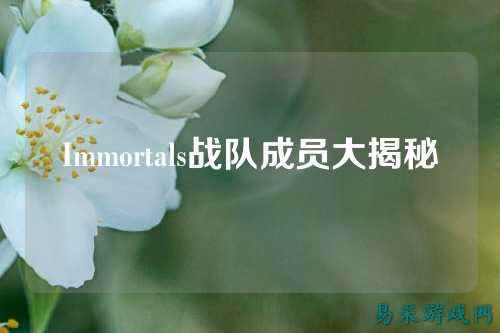 Immortals战队成员大揭秘