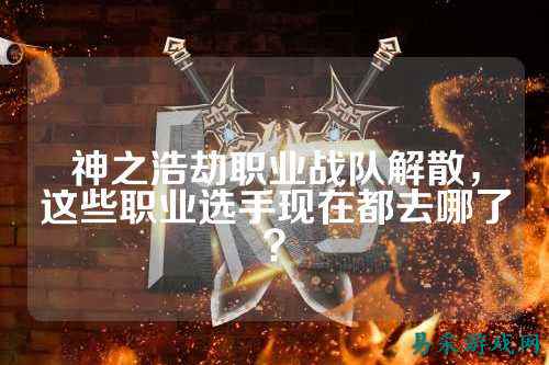 神之浩劫职业战队解散，这些职业选手现在都去哪了？