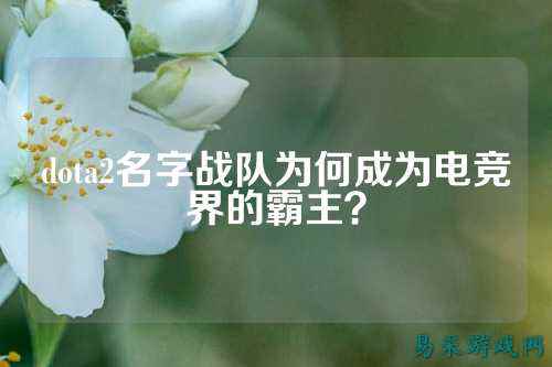 dota2名字战队为何成为电竞界的霸主？