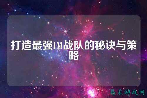 打造最强IM战队的秘诀与策略
