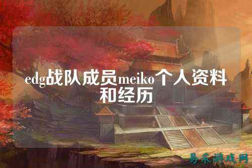 edg战队成员meiko个人资料和经历
