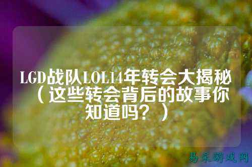 LGD战队LOL14年转会大揭秘（这些转会背后的故事你知道吗？）