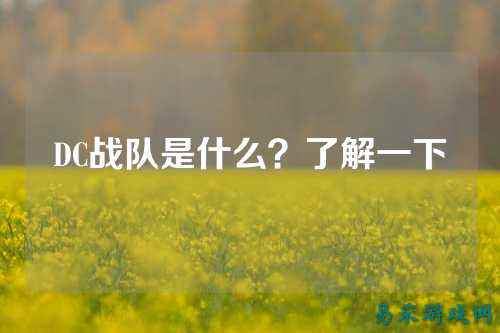 DC战队是什么？了解一下