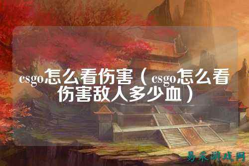 csgo怎么看伤害(csgo怎么看伤害敌人多少血)
